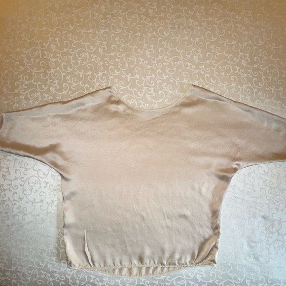 Vince Champagne Silk Pullover Blouse Tee - Picture 13 of 16